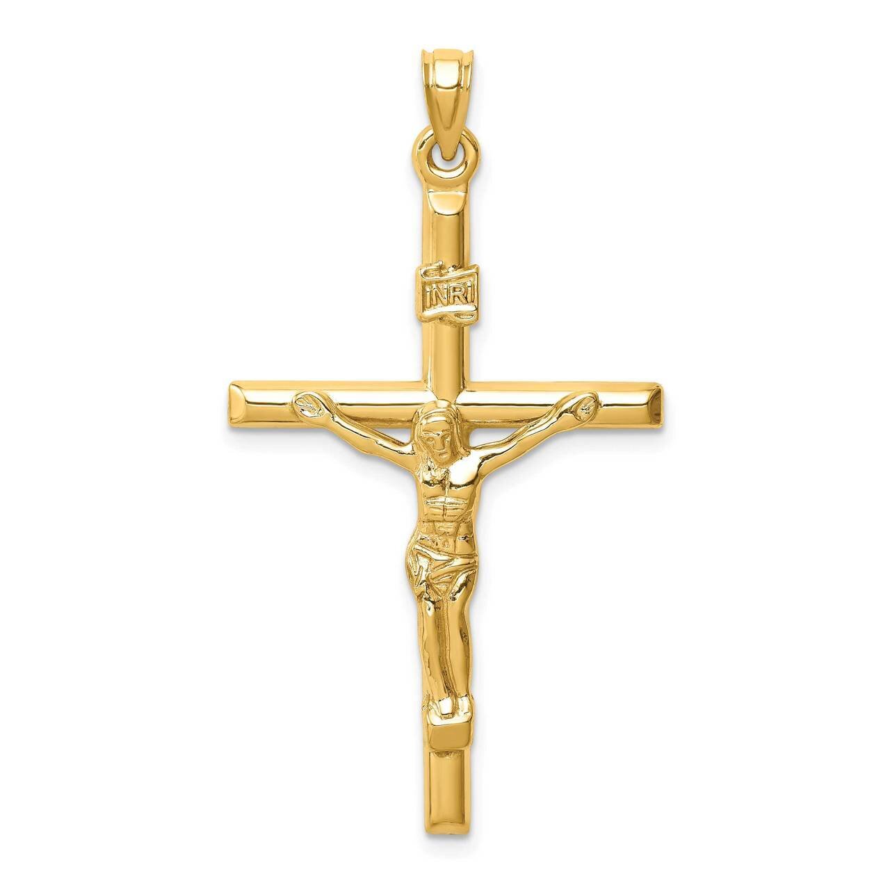 Crucifix Pendant 14k Gold Hollow XR1843, MPN: XR1843, 883957132495