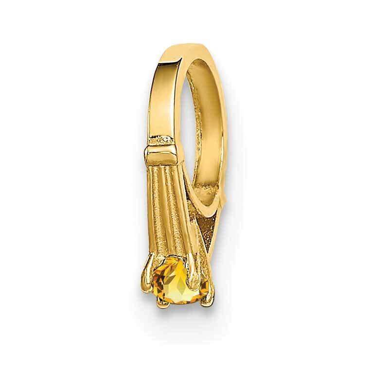 Ring with Yellow Charm 14k Gold CZ Diamond YC1332, MPN: YC1332, 716838334216