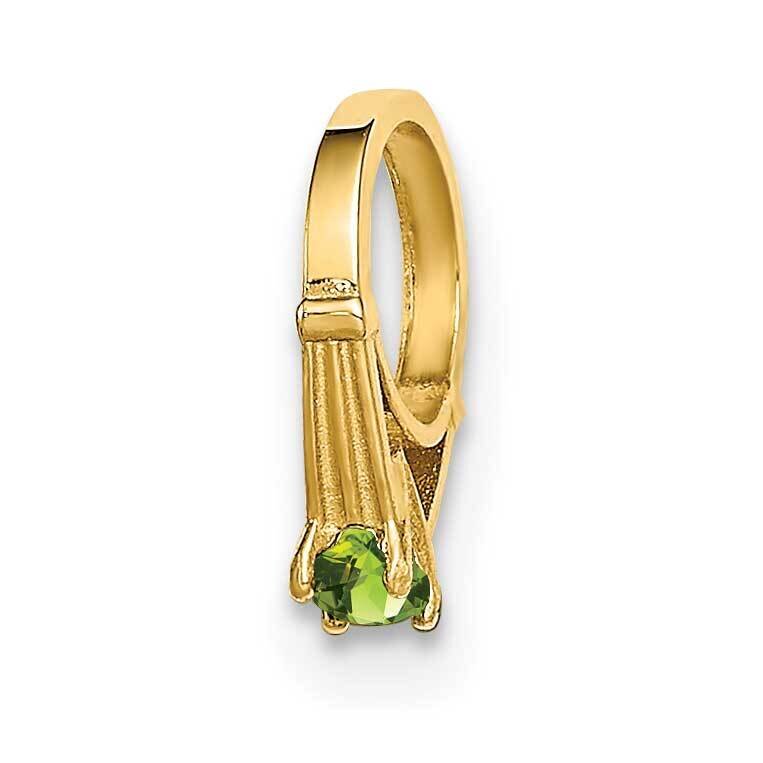 Ring with Light Green Glass Stone Charm 14k Gold YC1338, MPN: YC1338, 716838334186