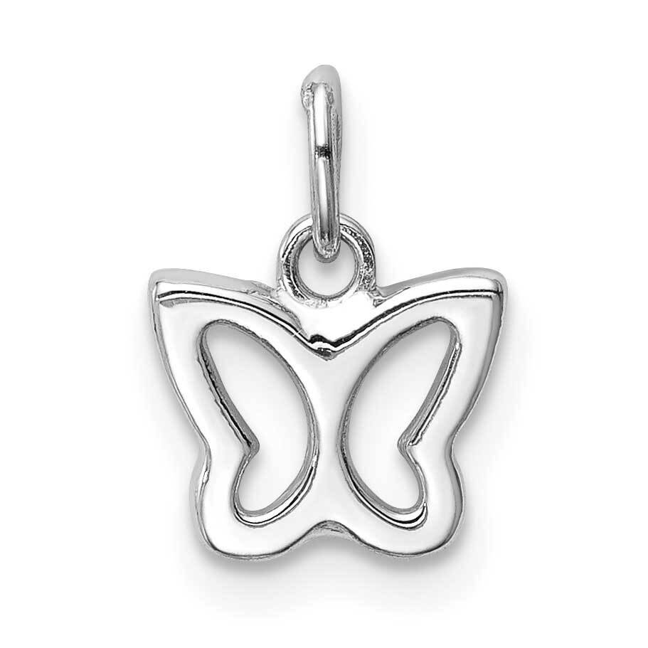 Cut-out Butterfly Pendant 14k White Gold YC1355