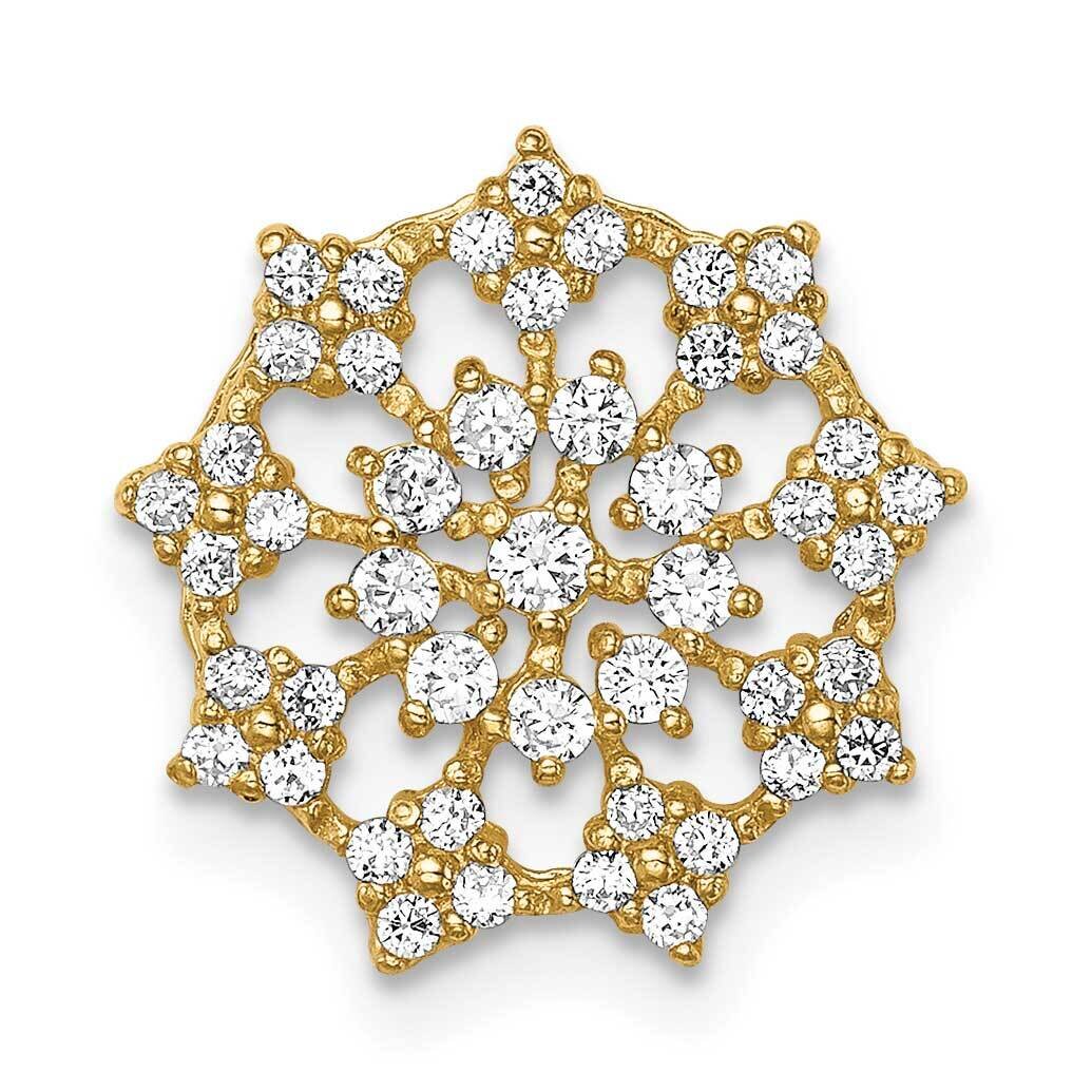 Fancy Chain Slide Pendant 14k Gold CZ Diamond YC1369, MPN: YC1369, 883957963617