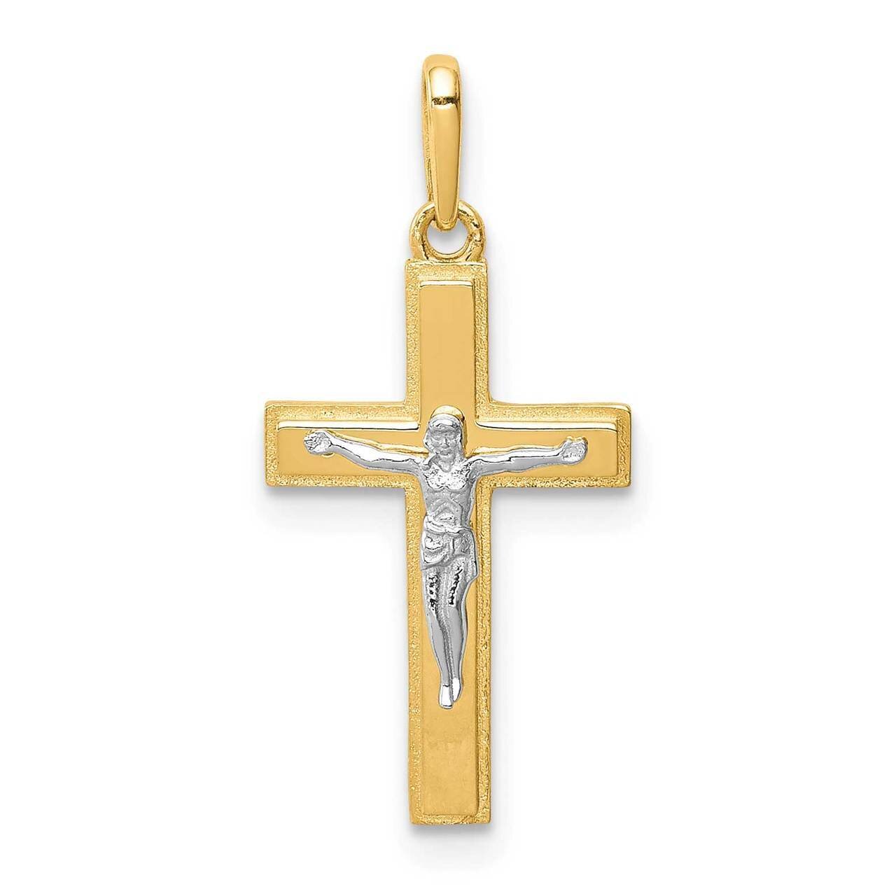 Crucifix Pendant 14k Two-tone Gold YC1378, MPN: YC1378, 883957935997