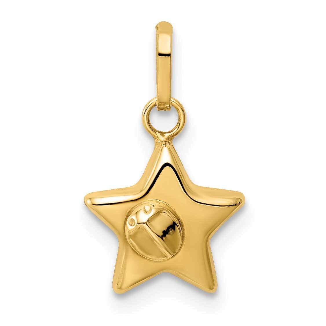 Ladybug on a Star Charm 14k Gold YC1385, MPN: YC1385, 191101903083