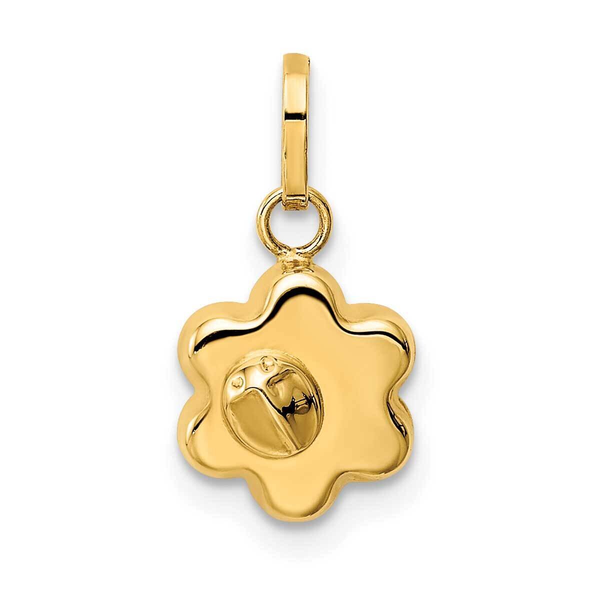 Ladybug on a Flower Charm 14k Gold YC1417, MPN: YC1417, 191101903281