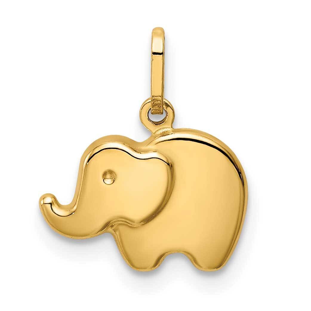 Elephant Charm 14k Gold Polished YC1421