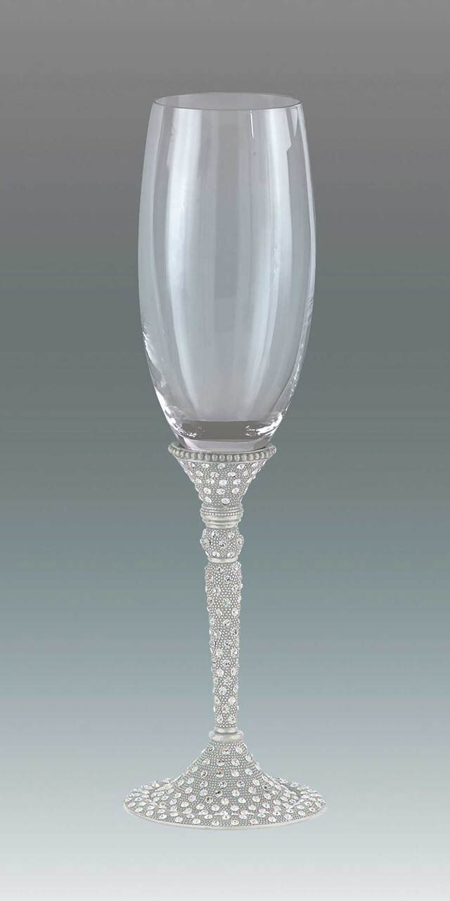 Tizo Silver Jewel Champagne Flutes Set RS726SFLT