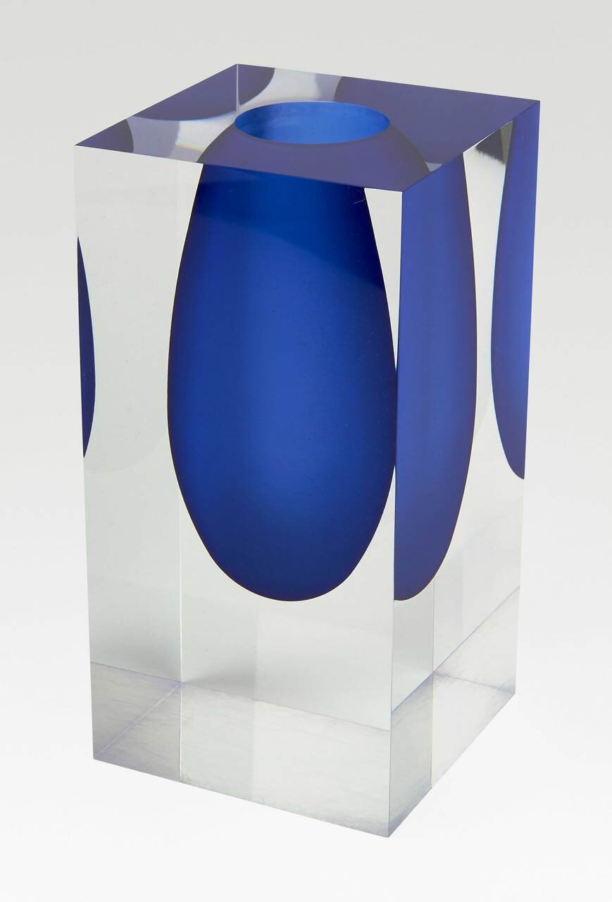 Tizo Acrylic Vase 5" Blue HA160BLVS