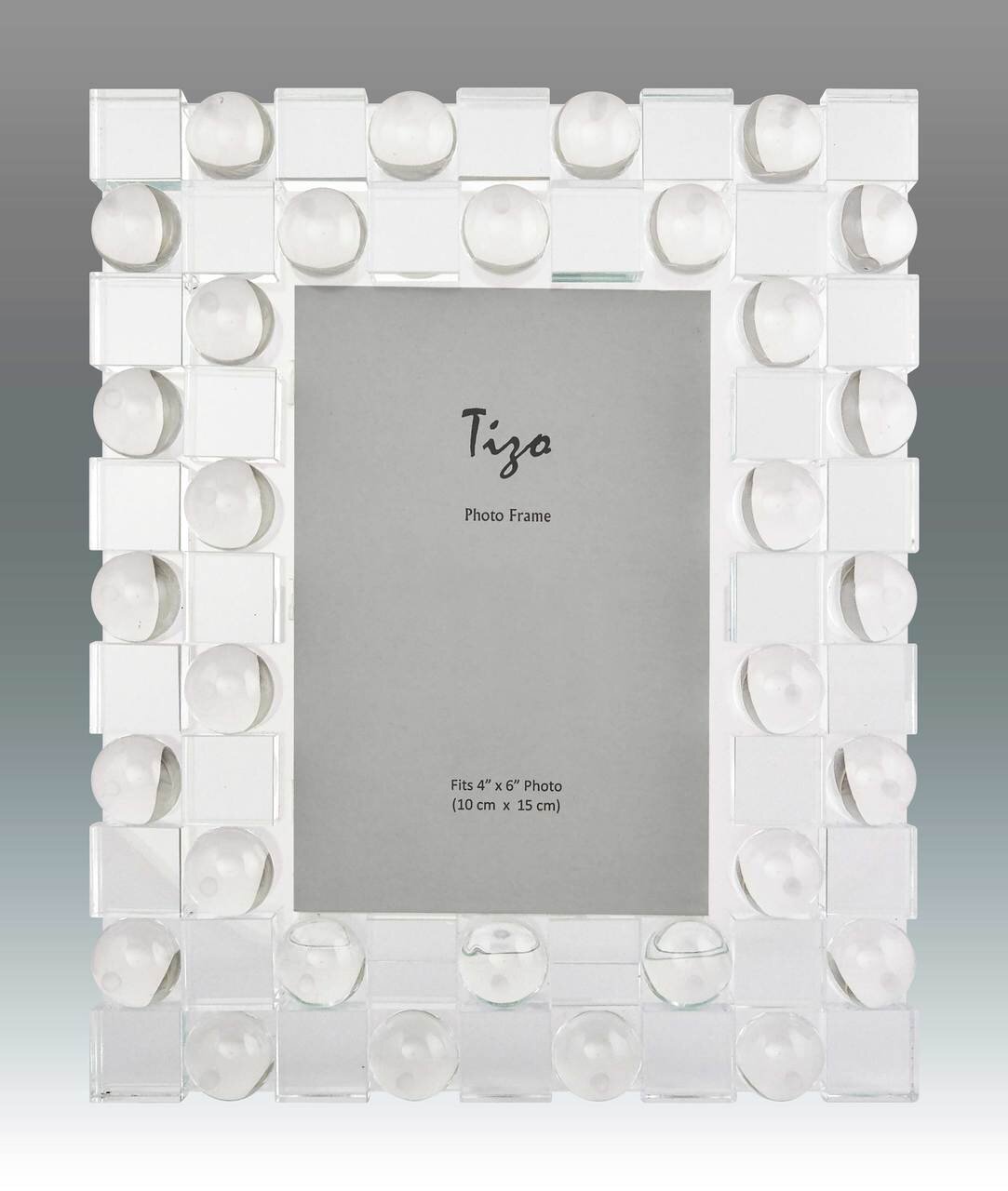 Tizo Sphere Square 4 x 6 Inch Glass Picture Frame PH1750-46