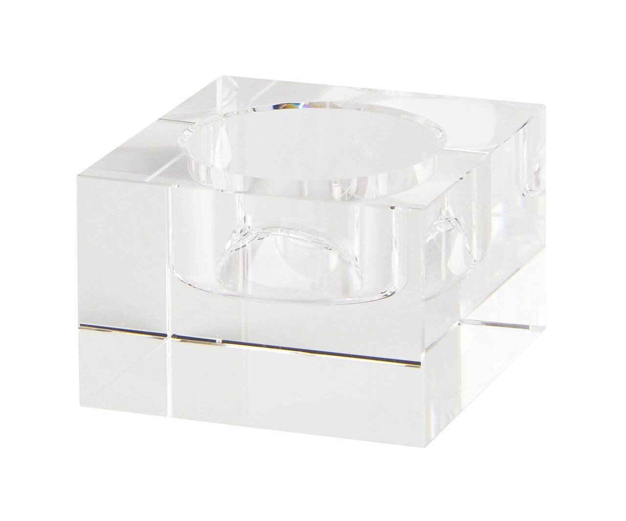 Tizo Block Small Empire Glass Tea Lights Holder PH141CS/S