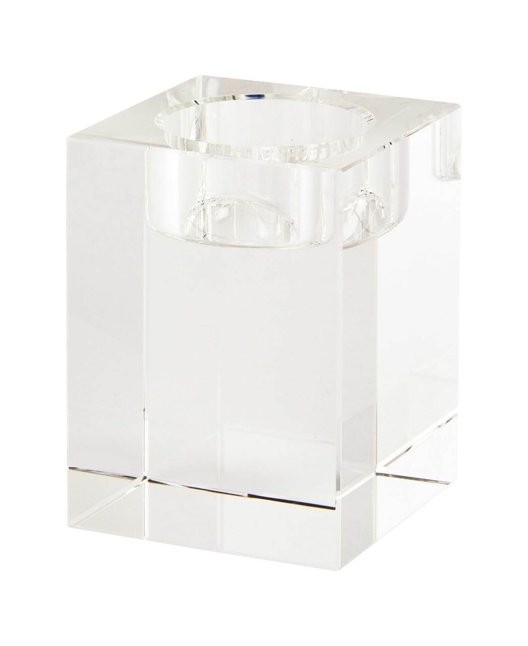 Tizo Block Medium Empire Glass Tea Lights Holder PH142CS/M
