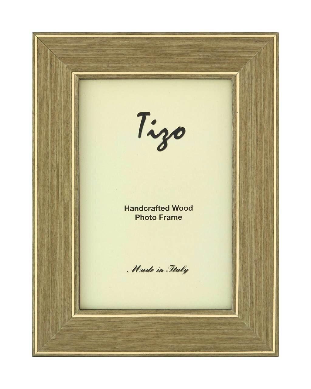 Tizo 4 x 6 Inch Double Gold Border Wood Picture Frame OSR30GY46