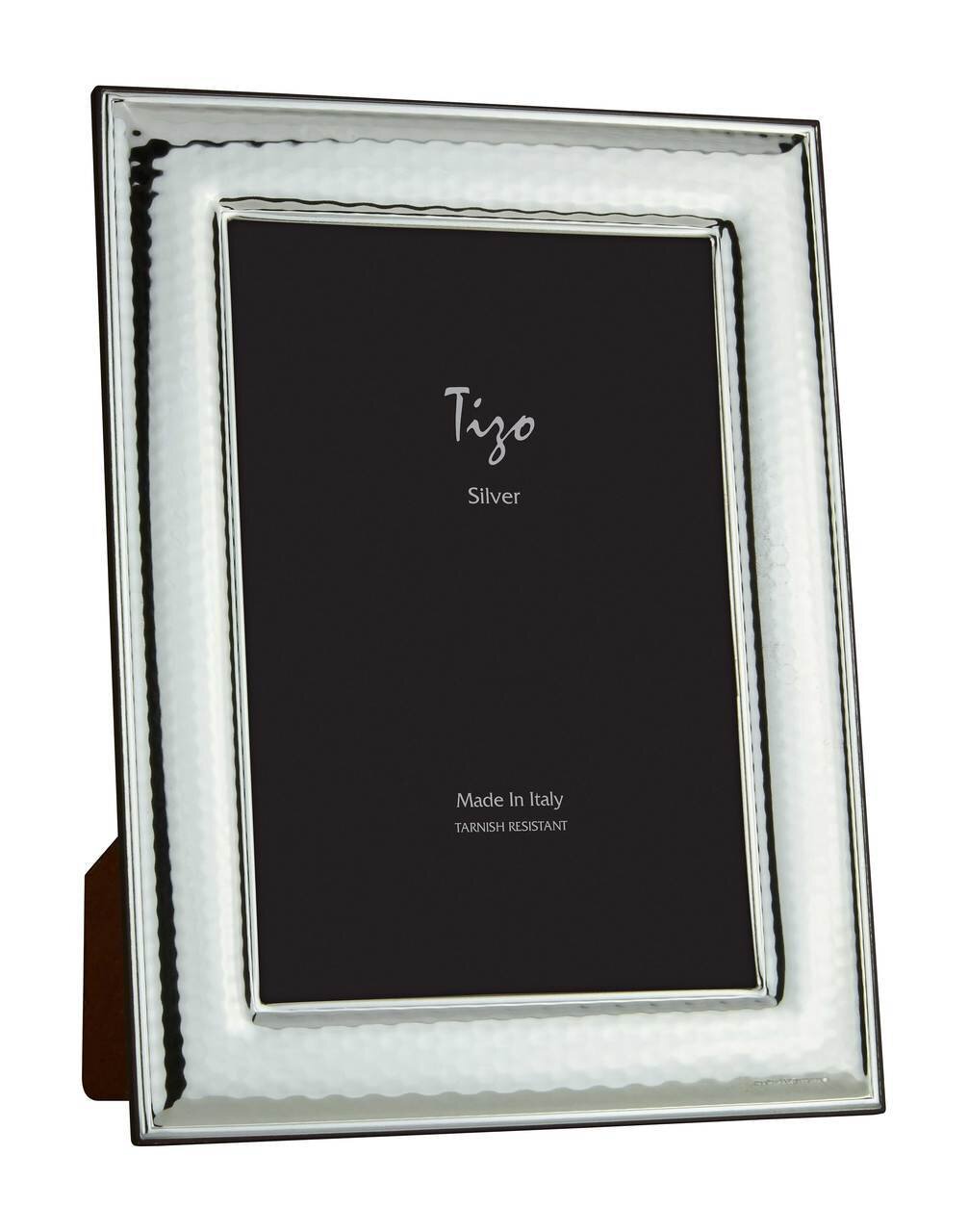 Tizo 5 x 7 Inch Hammer Site Silverplated Picture Frame 1101-57, MPN: 1101-57,