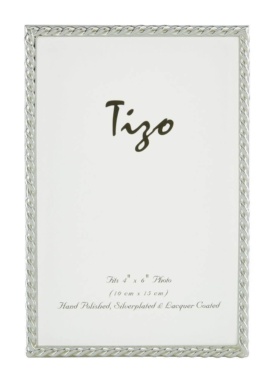 Tizo 8 x 10 Inch Rope Silver-Plated Picture Frame 1360-80, MPN: 1360-80,