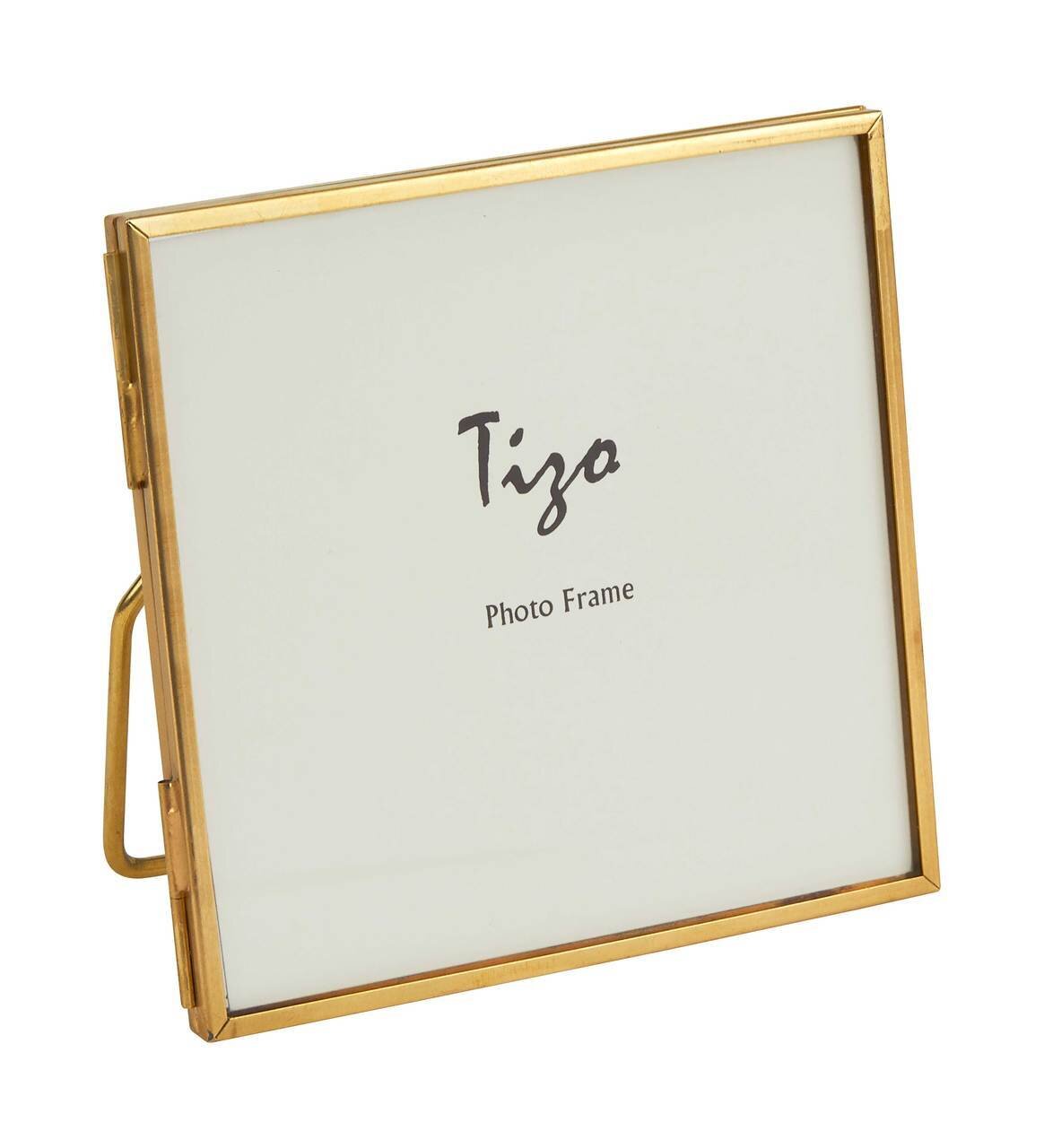 Tizo 4 x 4 Inch Goldish Picture Frame CR849GD44
