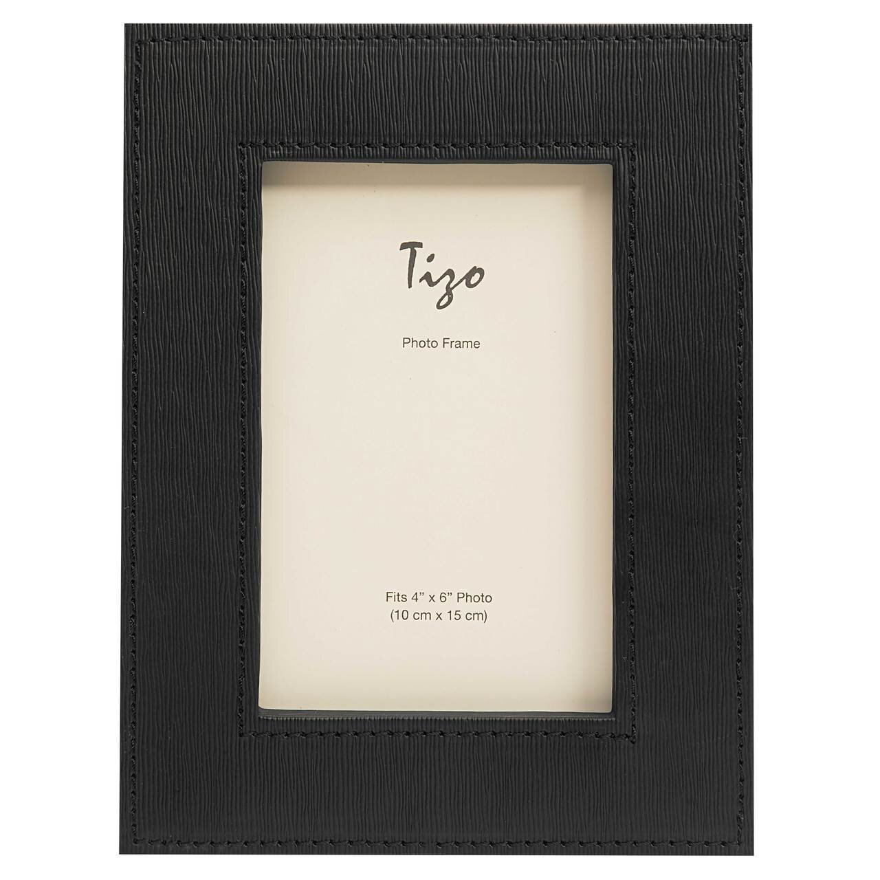 Tizo 4 x 6 Inch Black Wall Texture Picture Frame TH171BK46, MPN: TH171BK46,