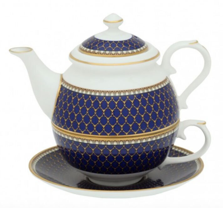 Halcyon Days GC Antler Trellis Midnight Tea for One BCGAT11TOG, MPN: BCGAT11TOG, 5060171101017