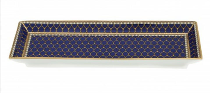Halcyon Days GC Antler Trellis Midnight Rectangular Tray  BCGAT11RTG, MPN: BCGAT11RTG, 0