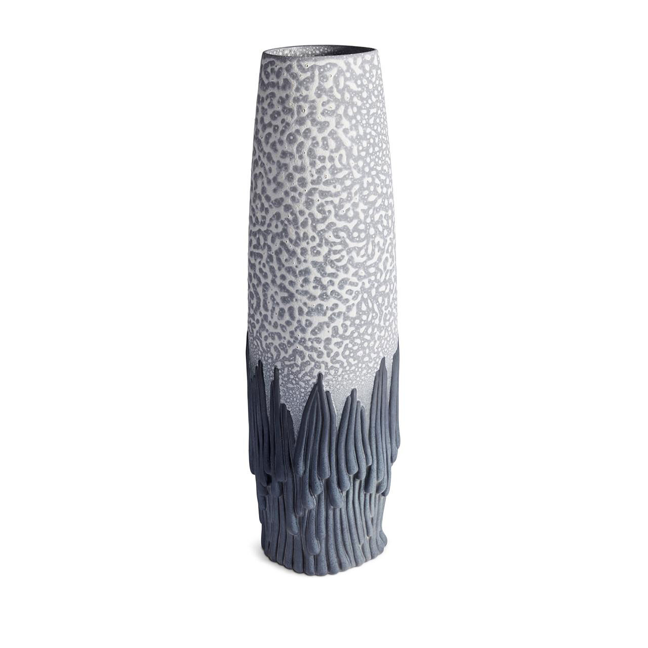 L'Objet Haas Mojave Vase Charcoal Grey HB911