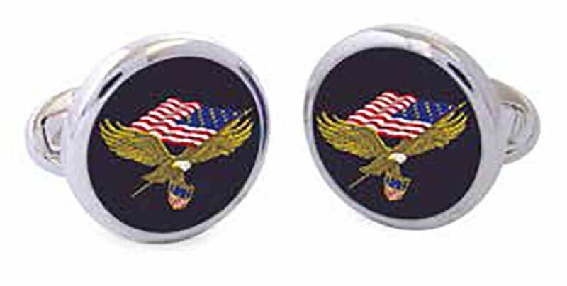 Halcyon Days American Eagle Sterling Silver Cufflinks CLAME11RDS, MPN: CLAME11RDS,