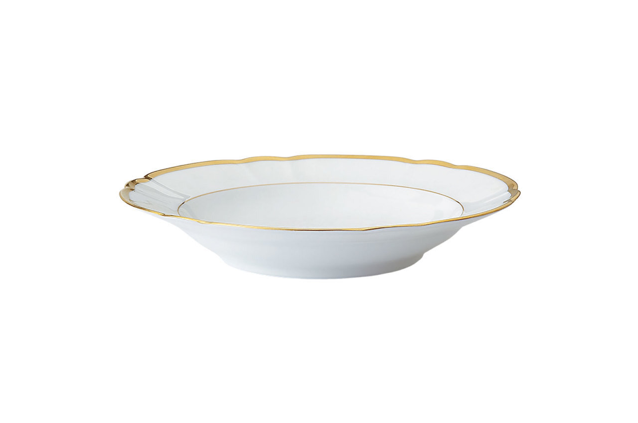 Robert Haviland Colette Gold Rim Soup Plate 9 Inch HP438032, MPN: HP438032,