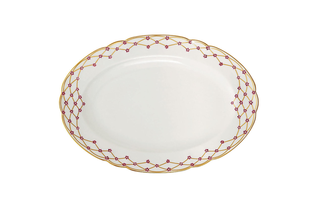 Robert Haviland Colette Platinum Oval Platter Small 14 Inch HP270744, MPN: HP270744,