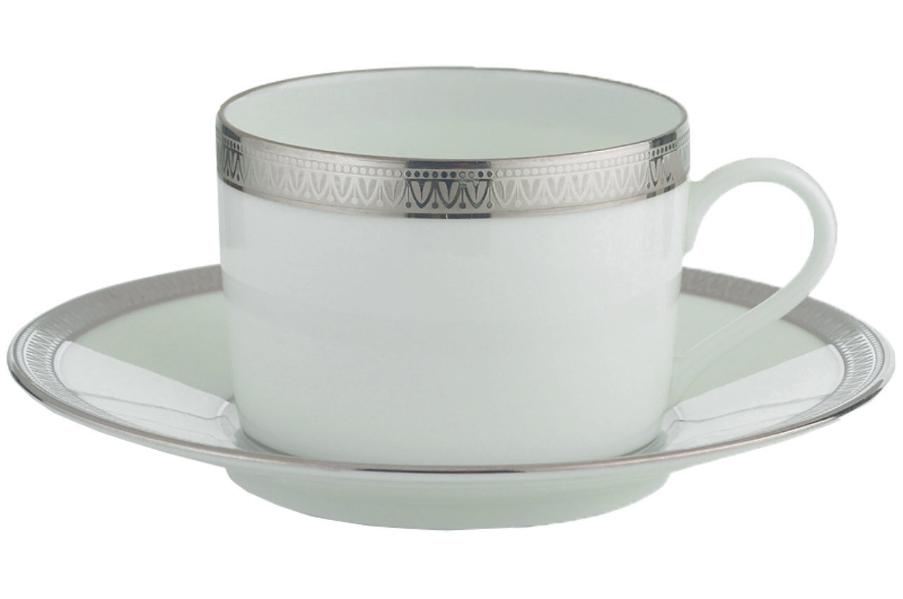 Robert Haviland Malmaison Platinum Tea Cup and Saucer HP260622, MPN: HP260622,