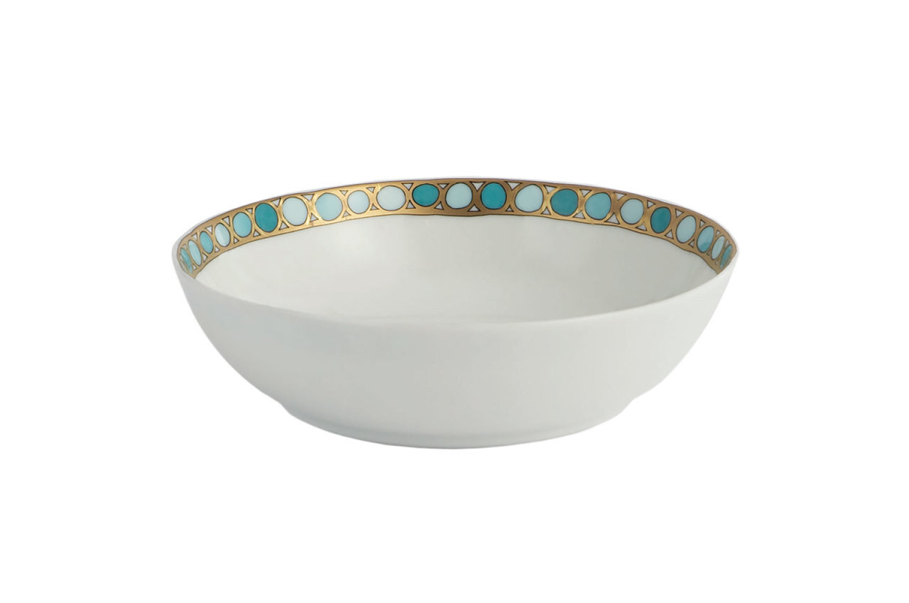 Robert Haviland Syracuse Tourquoise Coupe Soup Bowl 7.5 Inch HP61033, MPN: HP61033,