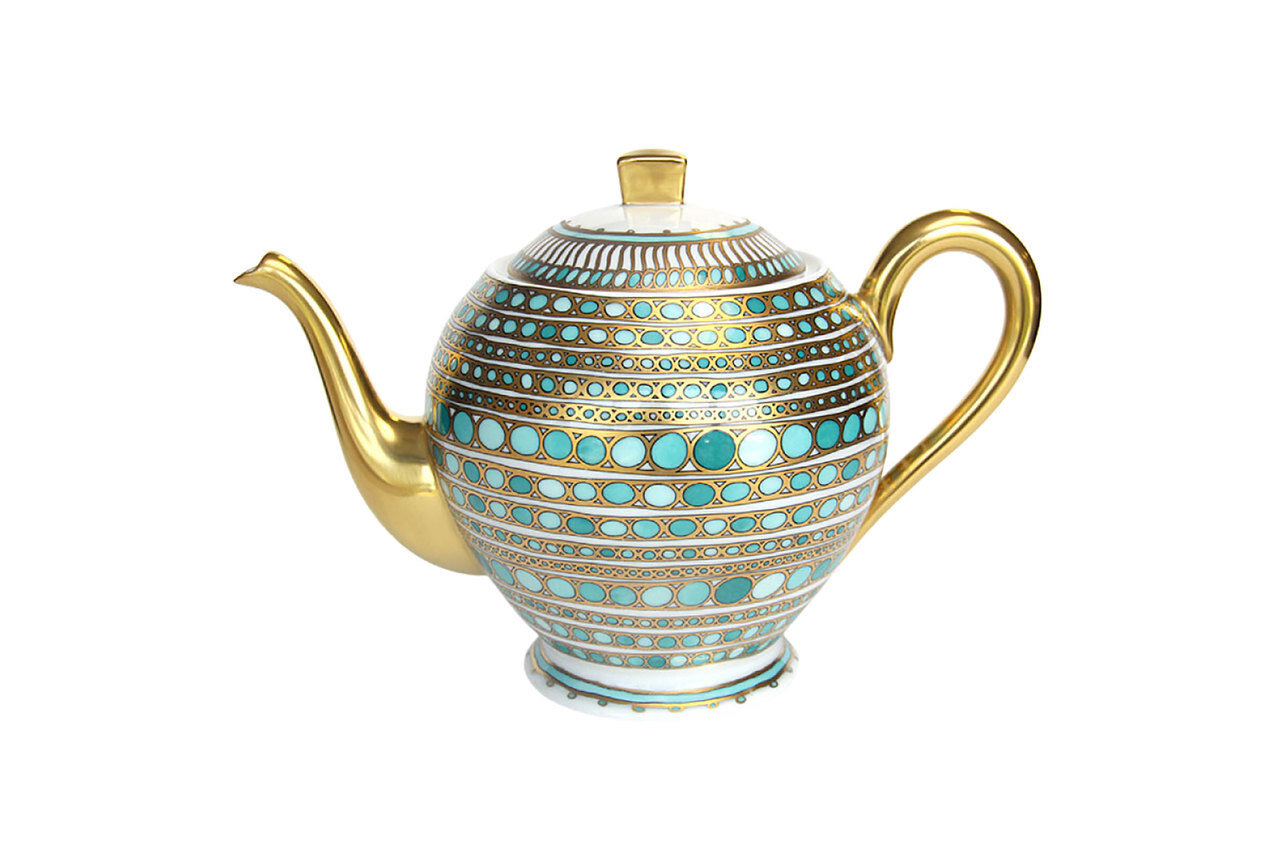 Robert Haviland Syracuse Tourquoise Coffee Pot HP61080, MPN: HP61080,
