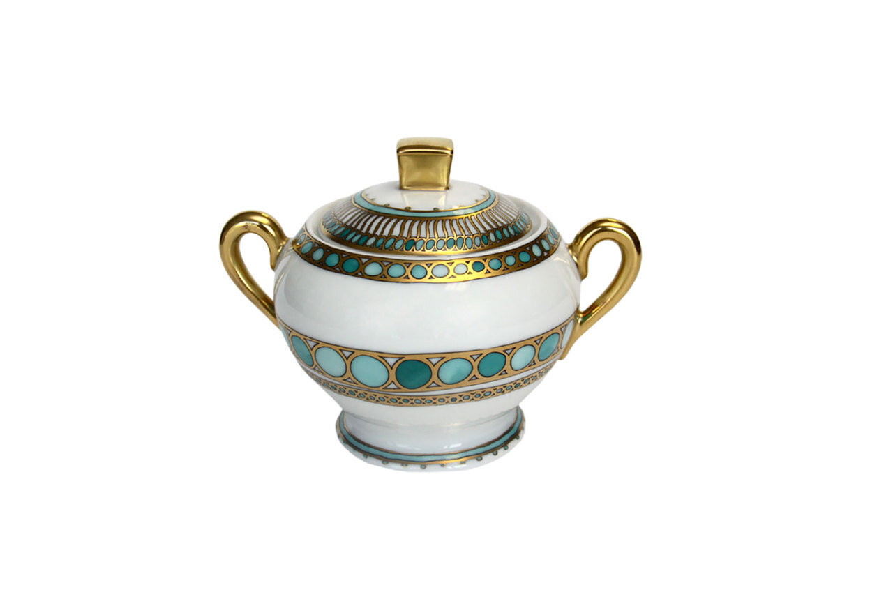 Robert Haviland Syracuse Tourquoise Sugar Bowl HP61084, MPN: HP61084,