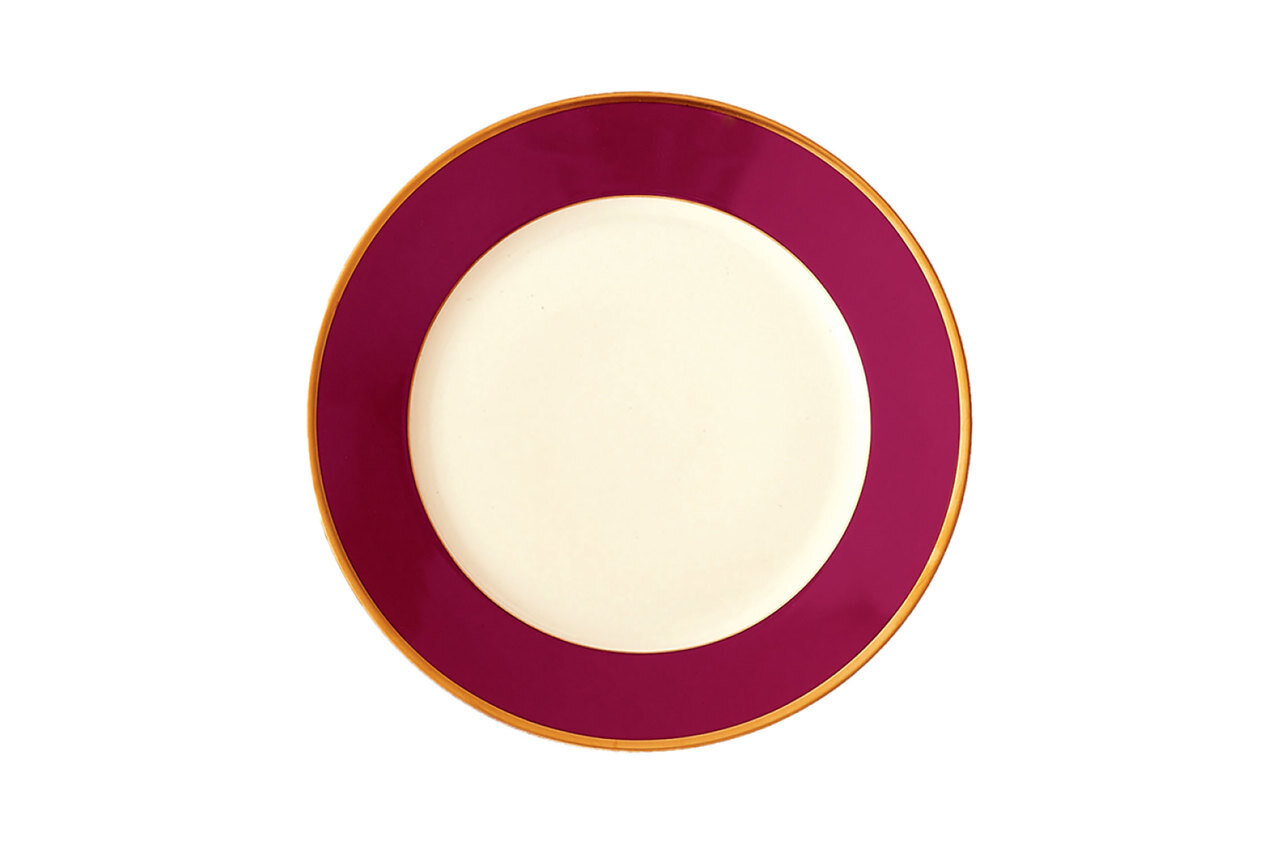 Robert Haviland Arc En Ciel Fuschia Dessert Plate 8.25 Inch HP51329, MPN: HP51329,