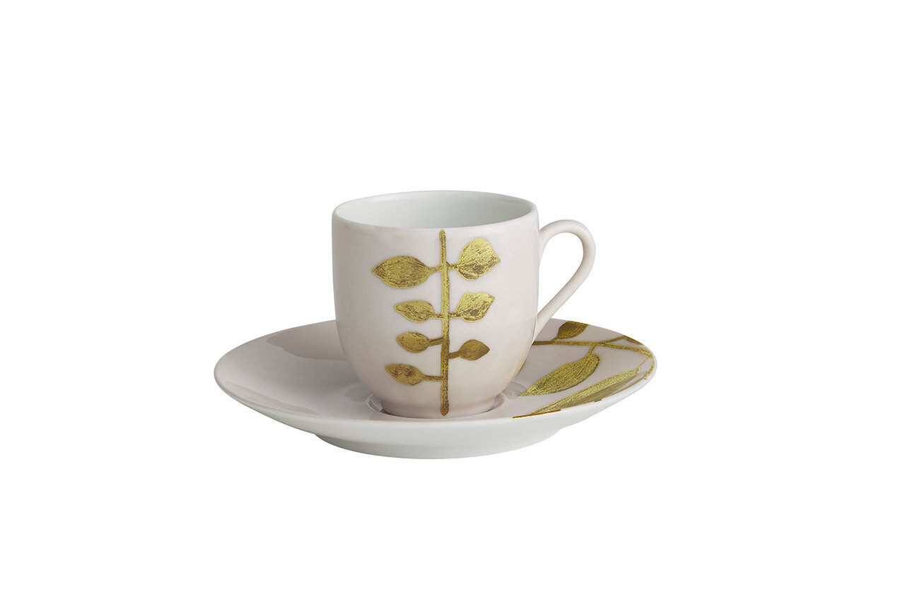 Robert Haviland Daphne Camelia Coffee Cup &amp; Saucer HP16321-CA, MPN: HP16321-CA,