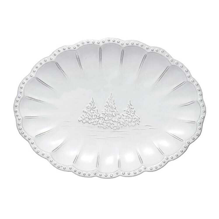 Arte Italica Bella Natale Small Oval Platter BBN1010