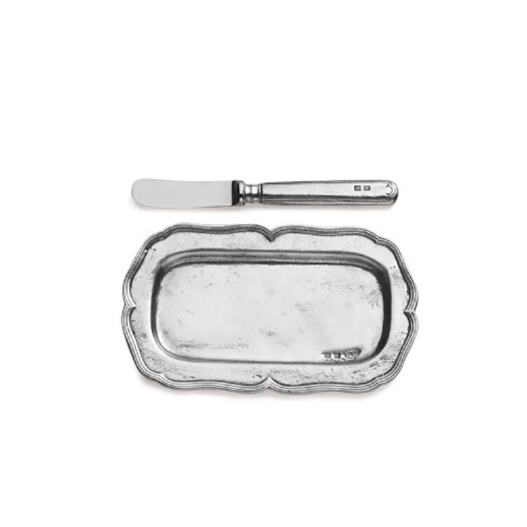 Arte Italica Vintage Butter Tray with Spreader VIN3656