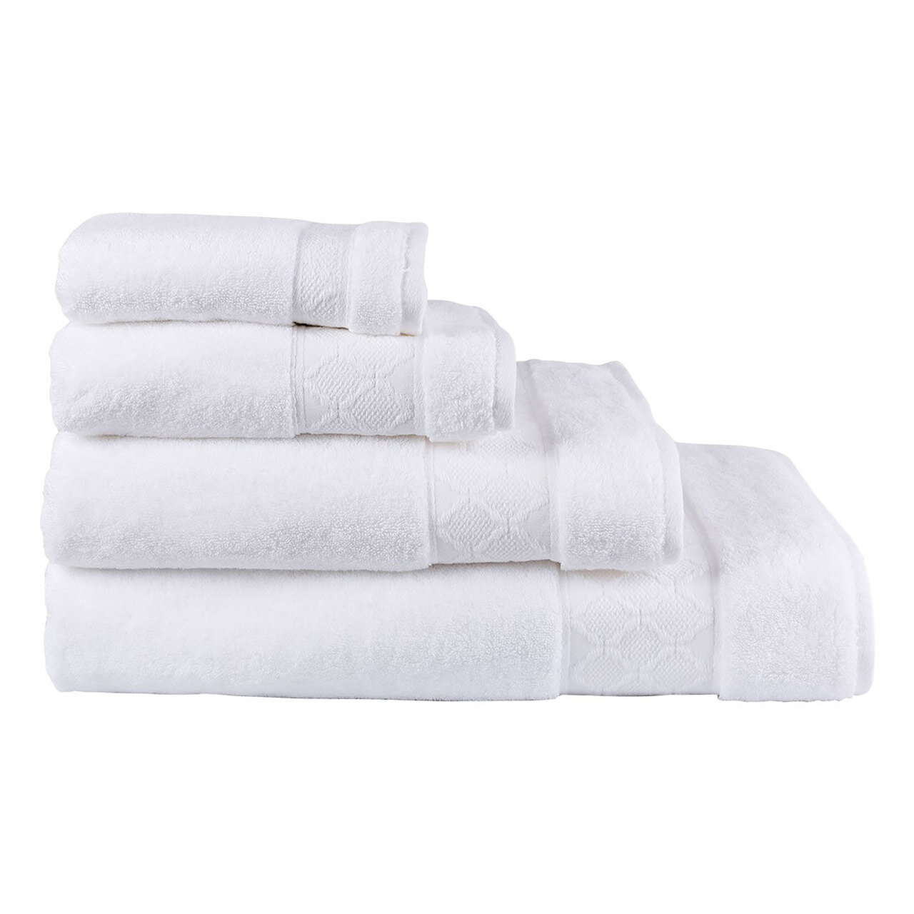 Le Jacquard Caresse White Bath Sheet 35x59, MPN: 22893, 3660269228934