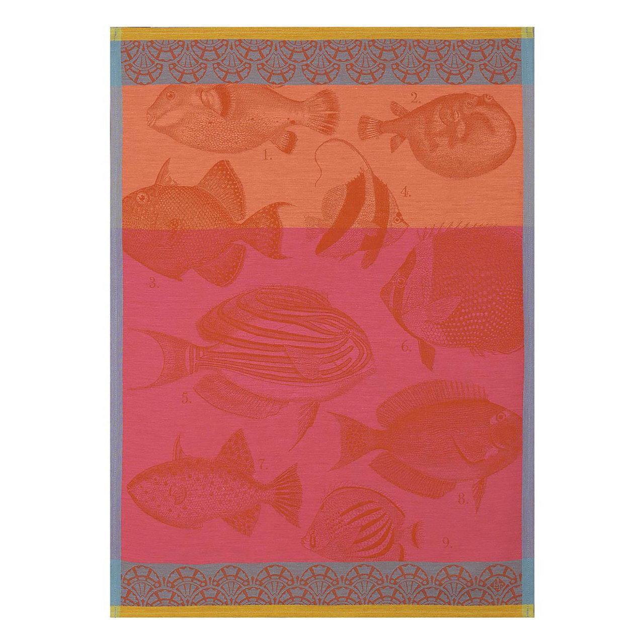 Le Jacquard Moorea Coral Tea Towel 24x31 Set of 4, MPN: 24208, 3660269242084