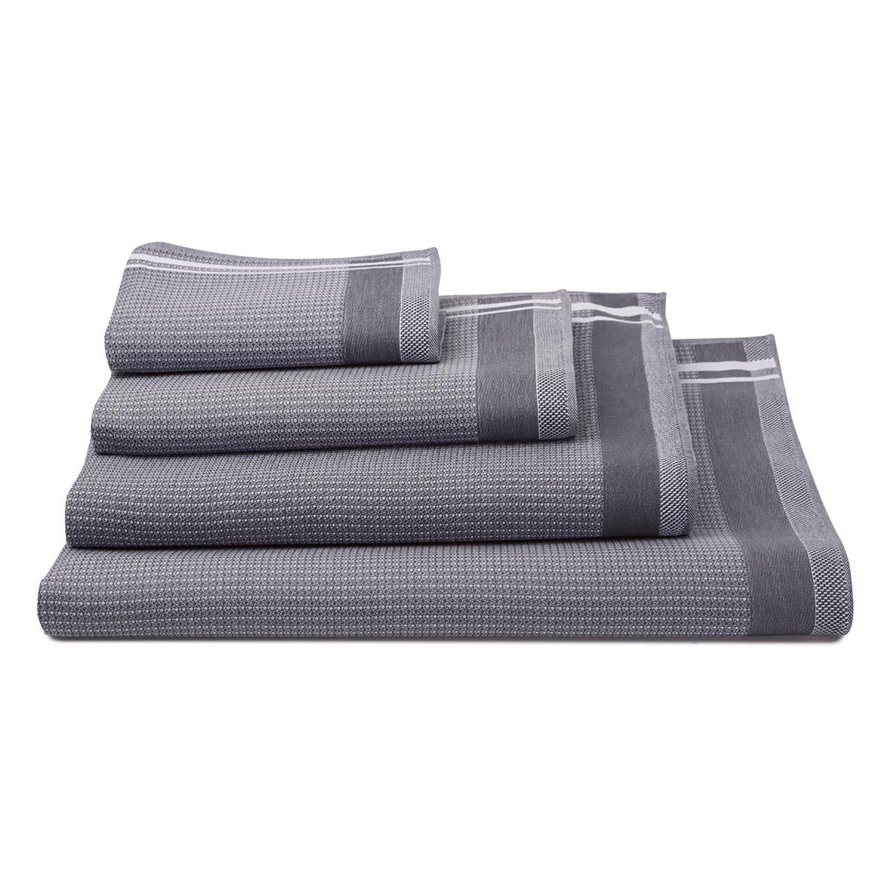 Le Jacquard Duetto Caviar Bath Sheet 35x59, MPN: 24494, 3660269244941