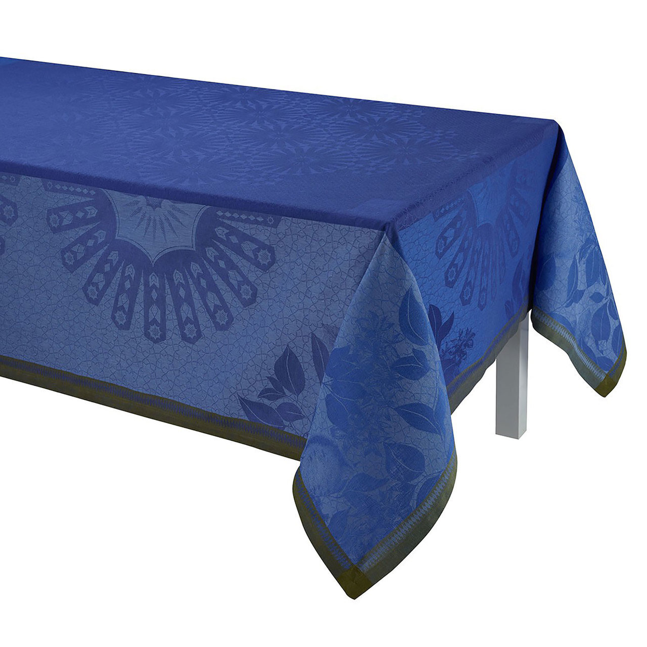 Le Jacquard Jardin D'Orient Blue Tablecloth 69x126