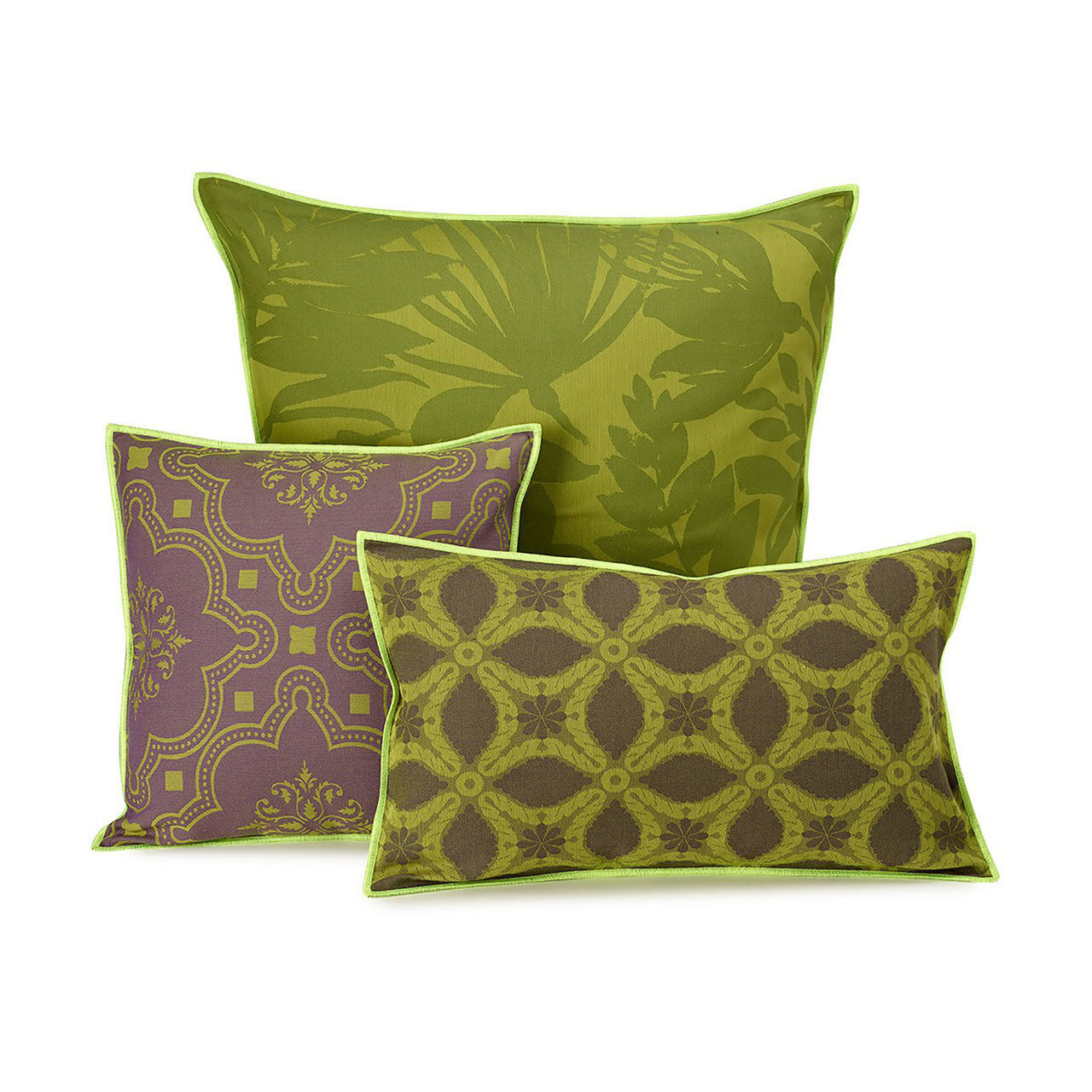 Le Jacquard Bahia Green Cushion Cover 12x20
