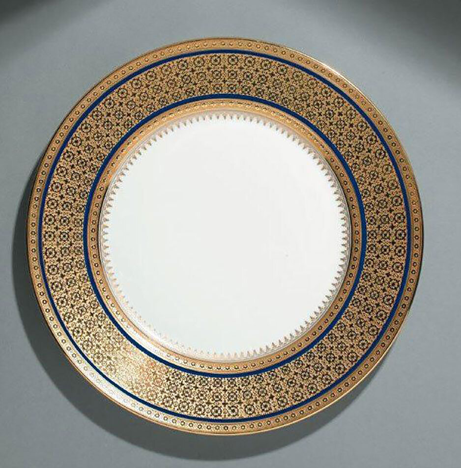 Raynaud Byzance Filet Bleu American Dinner Plate