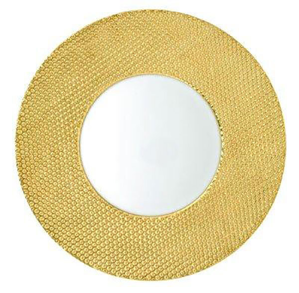 Raynaud Caviar Gold Or Round Buffet Plate Round Center
