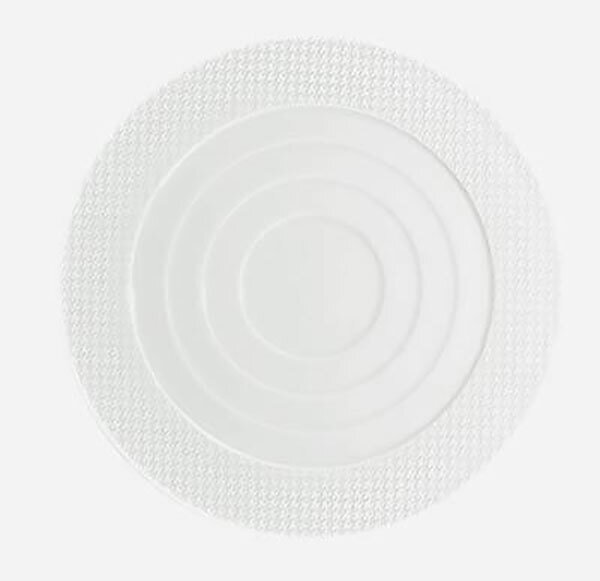 Raynaud Checks Dessert Plate Concentric Round Center