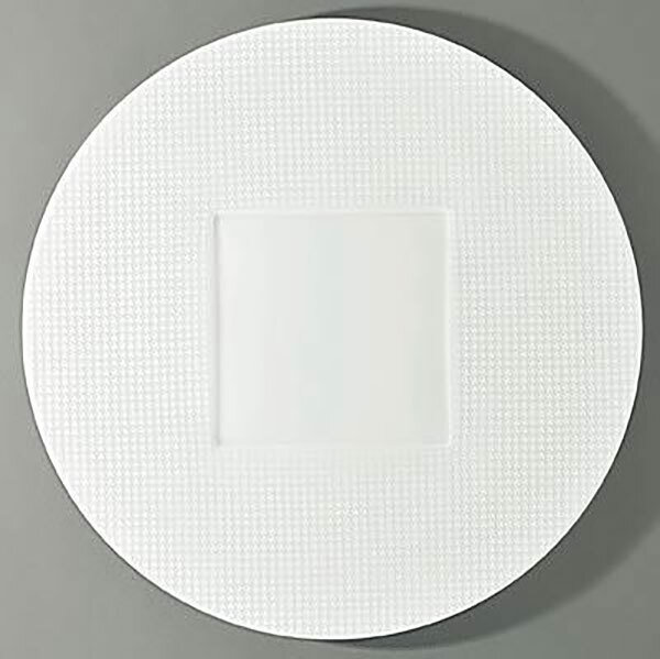 Raynaud Checks Round Buffet Plate Square Center, MPN: 0066-10-106032, 3660006608333