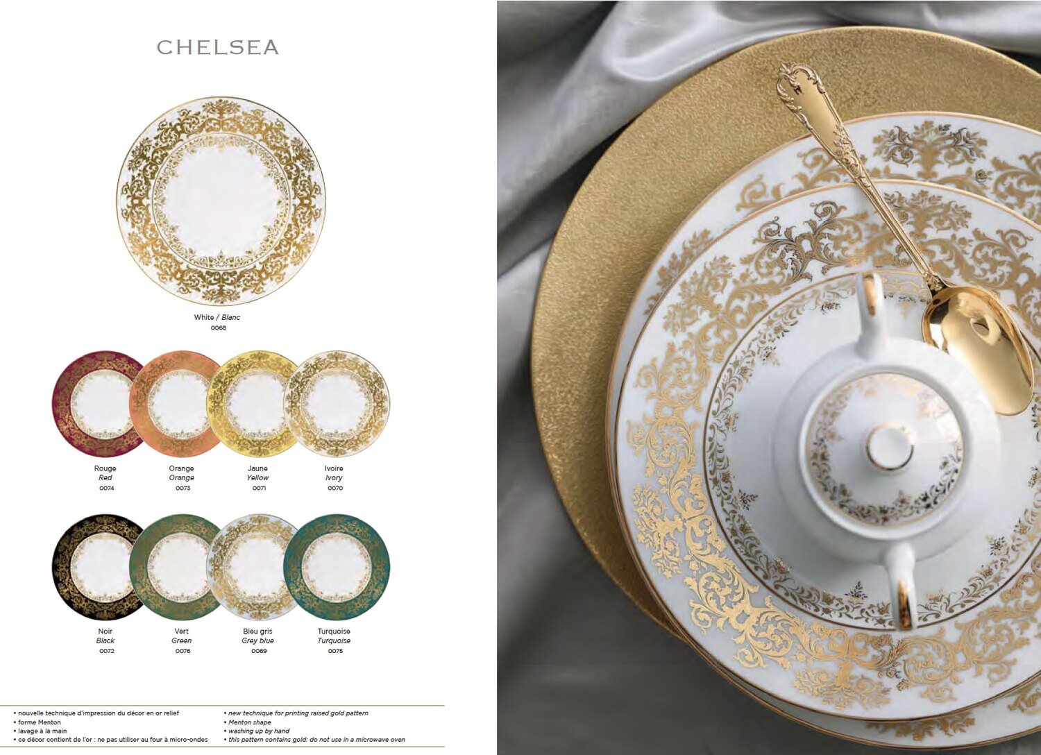Raynaud Chelsea Turquoise Large Oval Dish