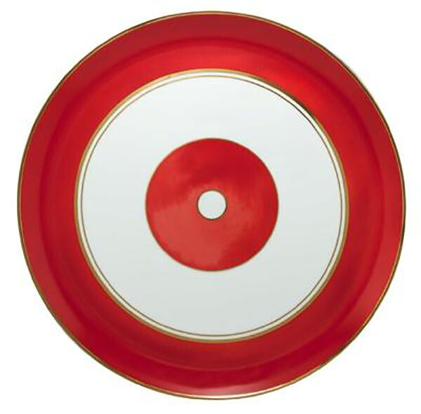 Raynaud Cristobal Rouge Flat Cake Plate, MPN: 0112-17-504031, 3660006566466