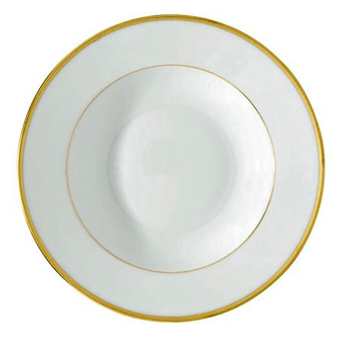 Raynaud Fontainebleau Gold Or Filet Marli French Rim Soup Plate, MPN: 0184-17-250023, 3660006523544
