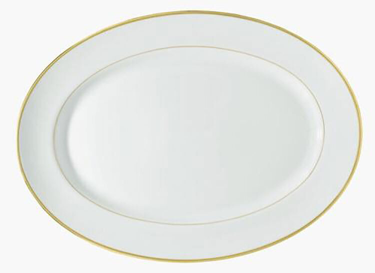 Raynaud Fontainebleau Gold Or Filet Marli Large Oval Dish, MPN: 0184-17-502041, 3660006523674