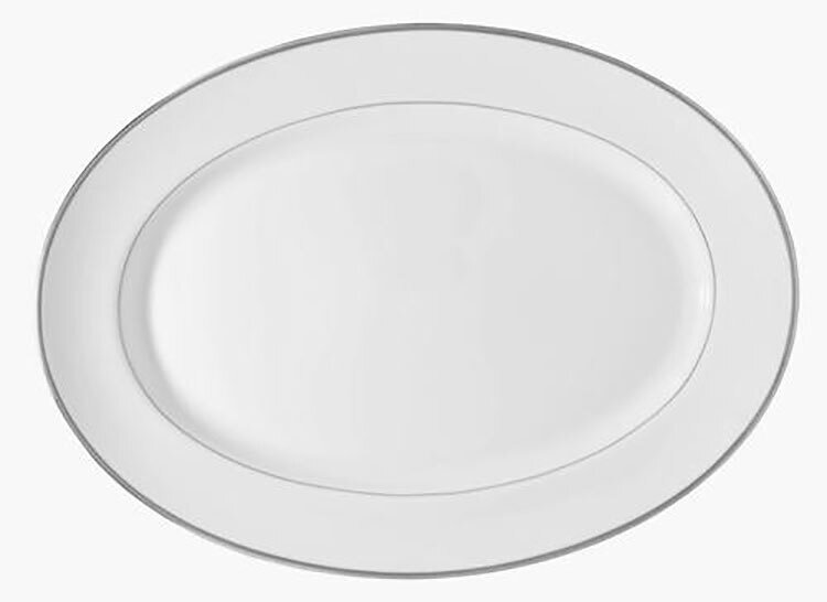 Raynaud Fontainebleau Platinum Filet Marli Large Oval Dish, MPN: 0185-17-502041, 3660006524985