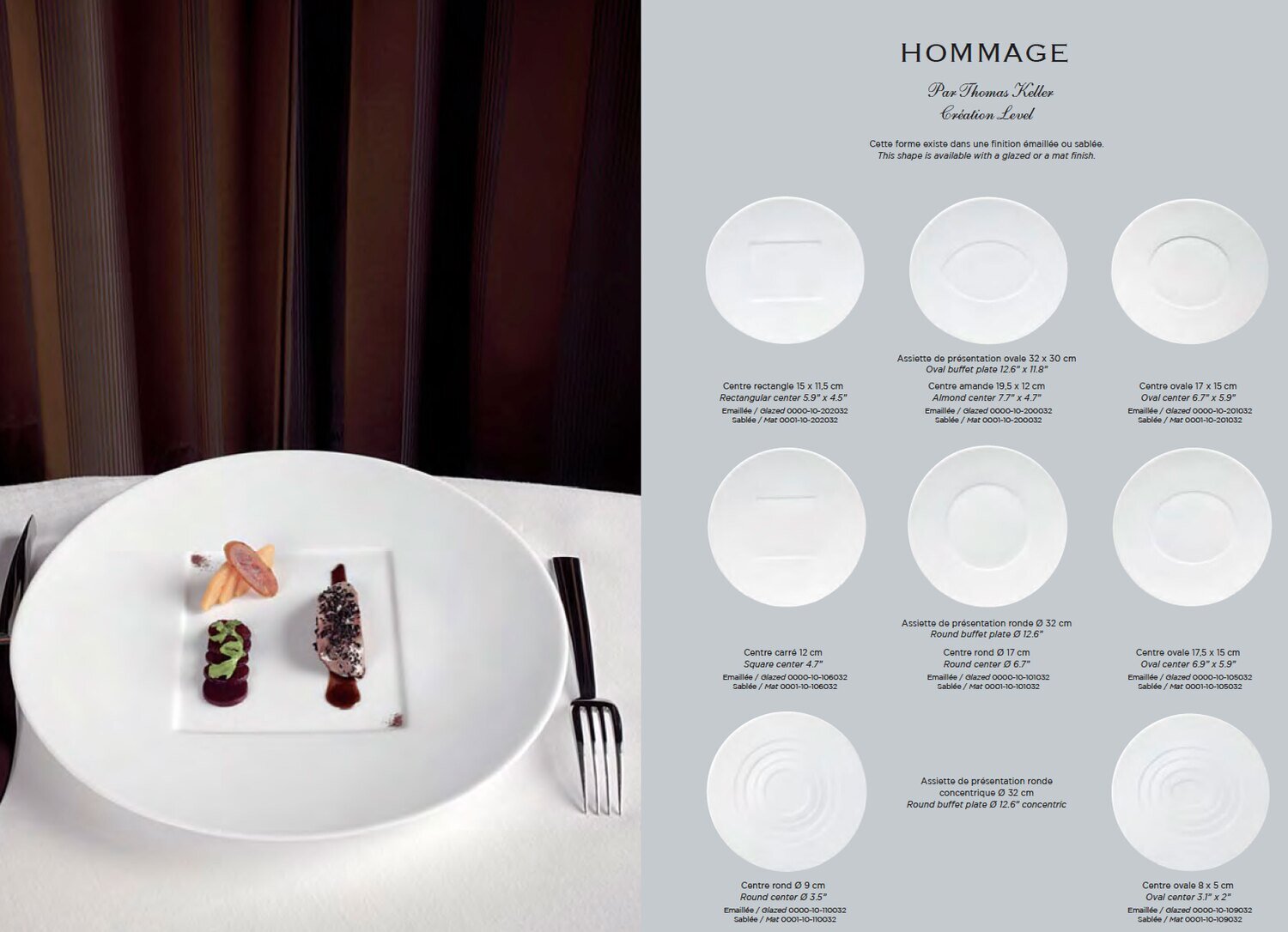 Raynaud Hommage Sable Dessert Plate Concentric Oval Center, MPN: 0001-10-109021, 3660006635421