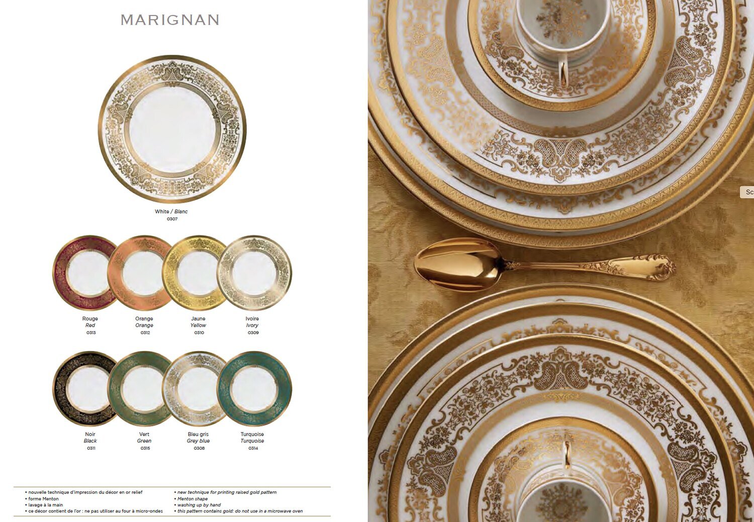 Raynaud Marignan Turquoise Buffet Plate