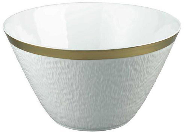 Raynaud Mineral Filet Gold Or Coned Shaped Salad Bowl, MPN: 0348-21-507028, 3660006623336